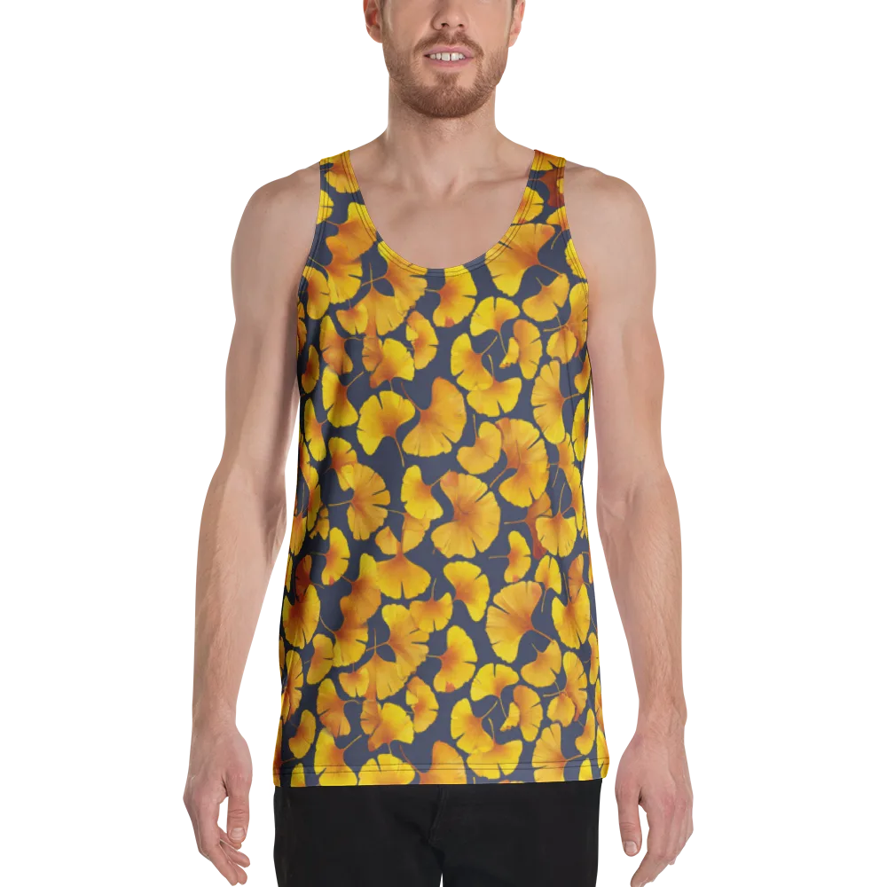 Ginkgo Afterglow on Men's Tank Top — Front