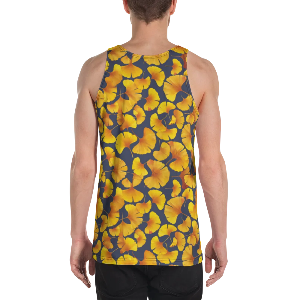 Ginkgo Afterglow on Men's Tank Top — Back