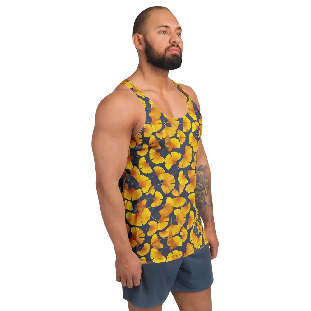 Ginkgo Afterglow on Men's Tank Top — Right Front