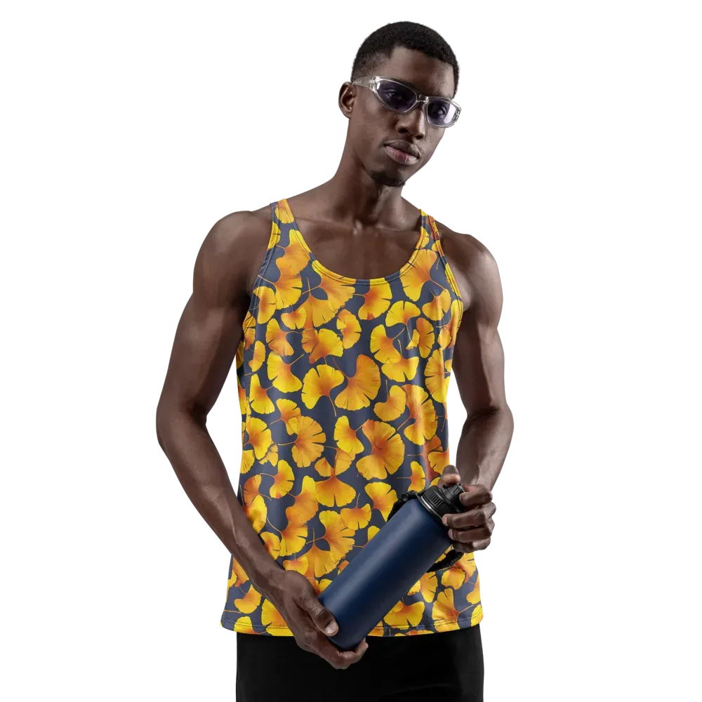 Ginkgo Afterglow on Men's Tank Top — Front