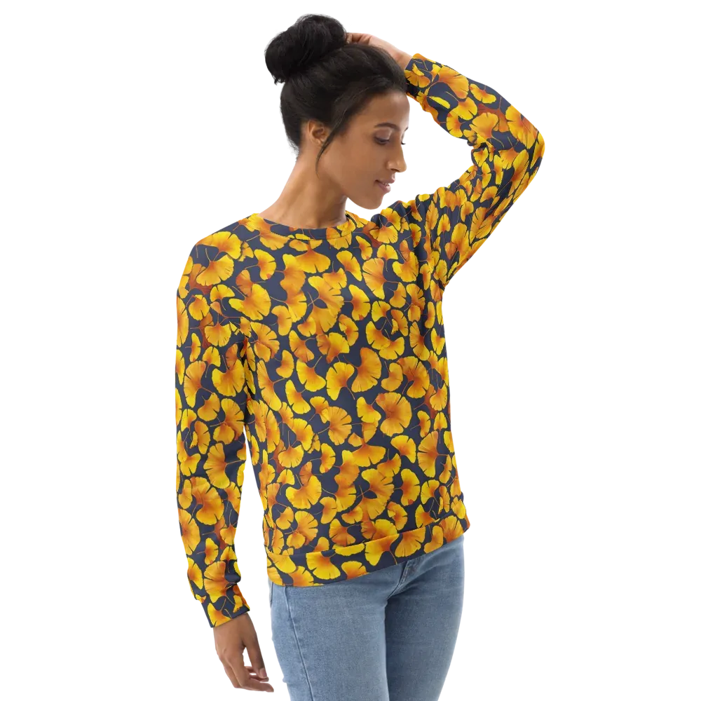 Ginkgo Afterglow on Sweatshirt — Right Front