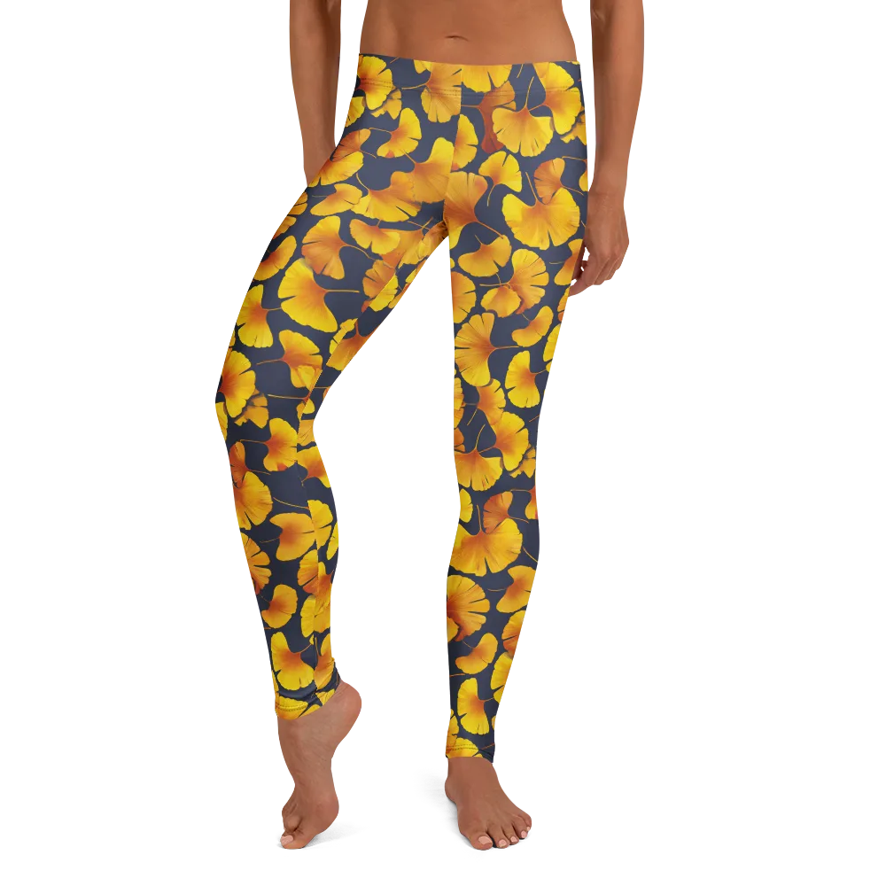 Ginkgo Afterglow on Leggings — Front