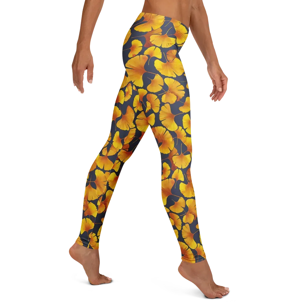 Ginkgo Afterglow on Leggings — Right
