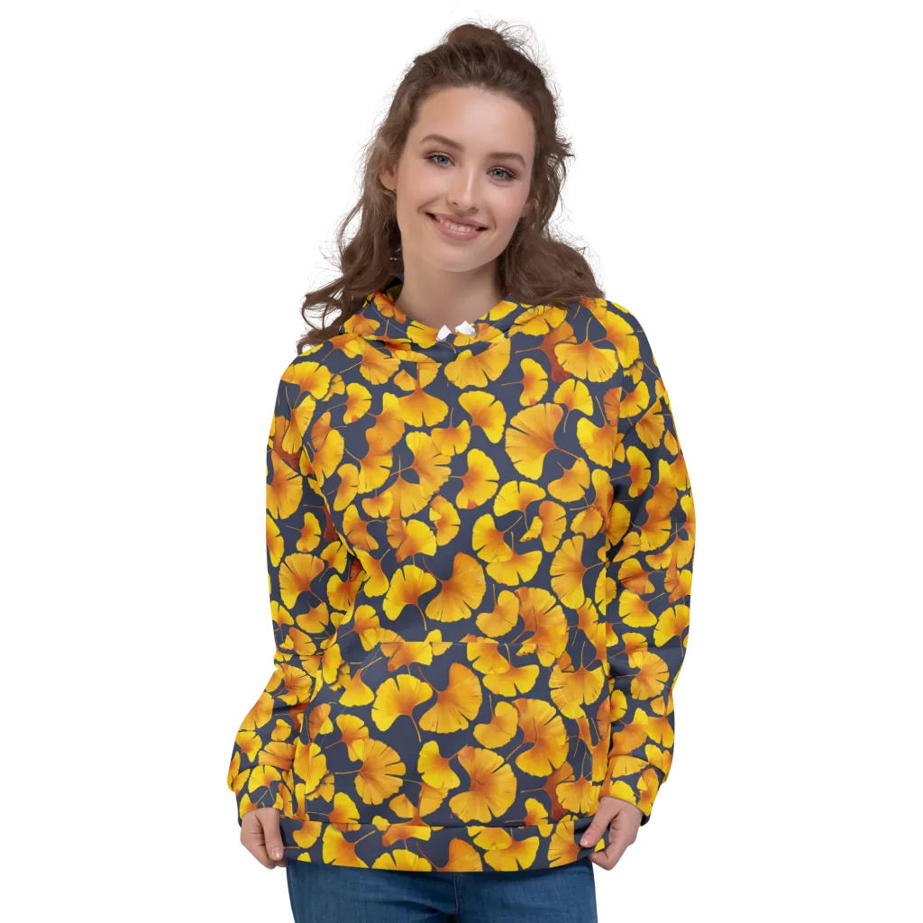Ginkgo Afterglow on Hoodie — Front