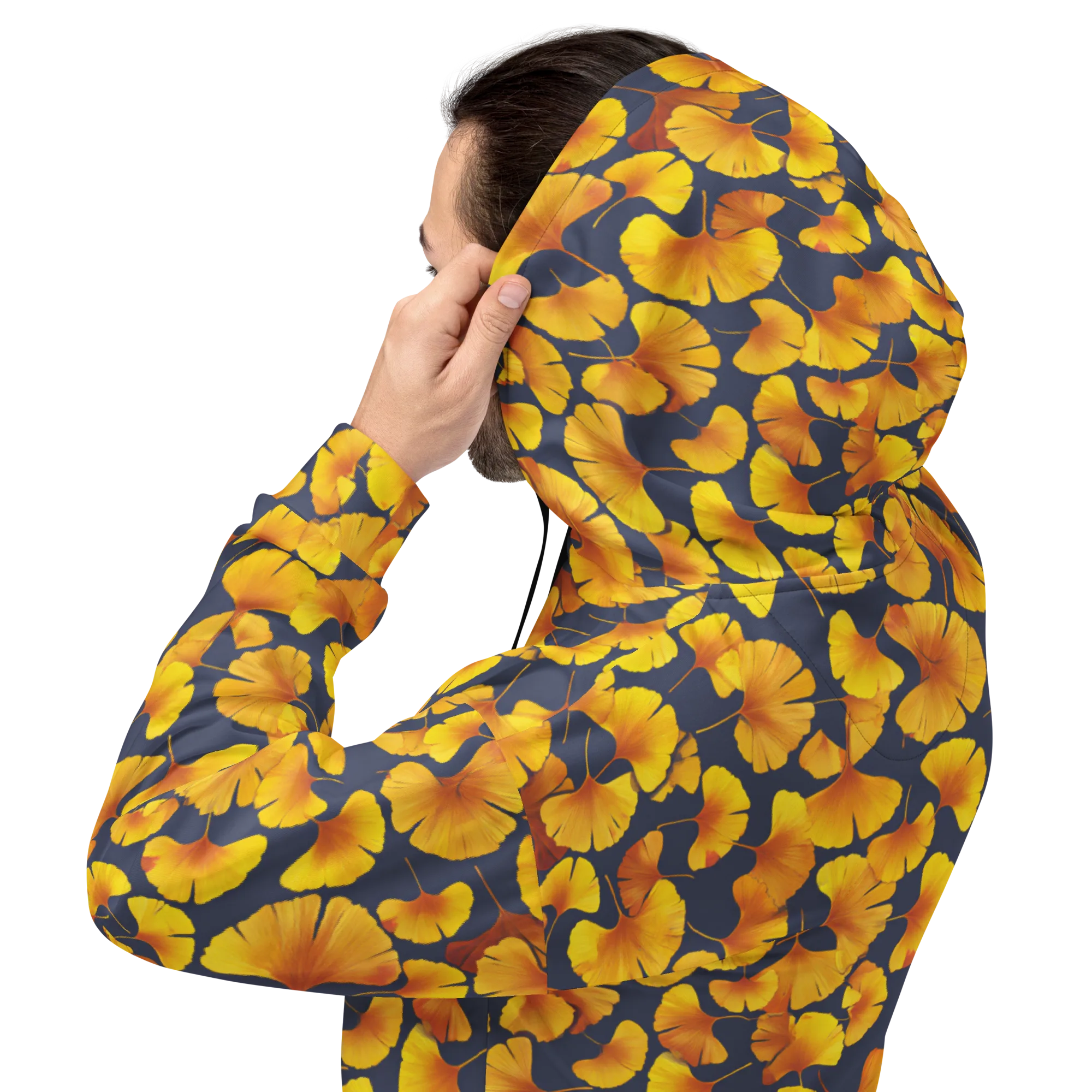 Ginkgo Afterglow on Hoodie — Back