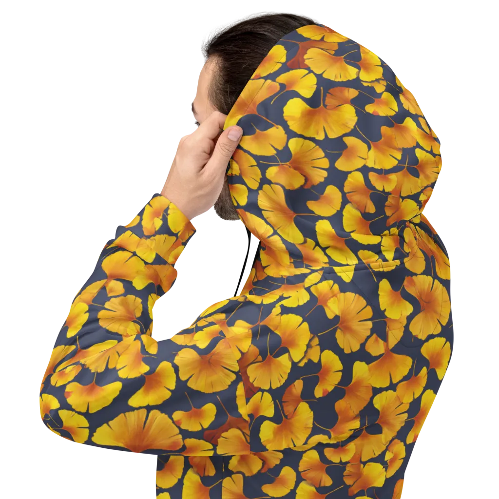 Ginkgo Afterglow on Hoodie — Back