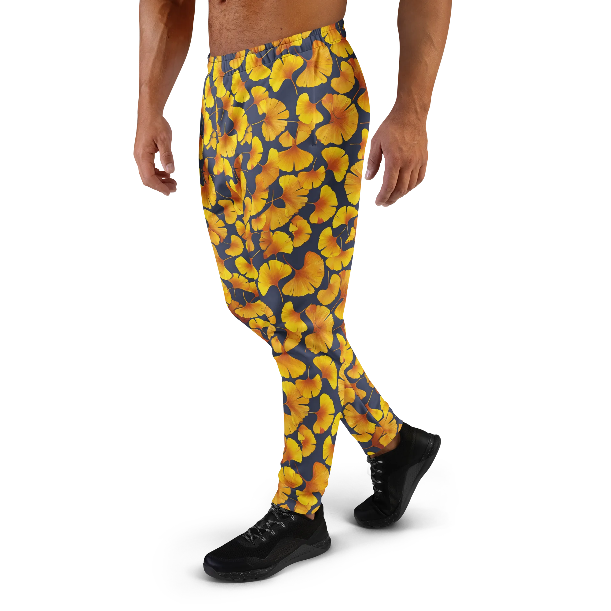 Ginkgo Afterglow on Men's Joggers — Left