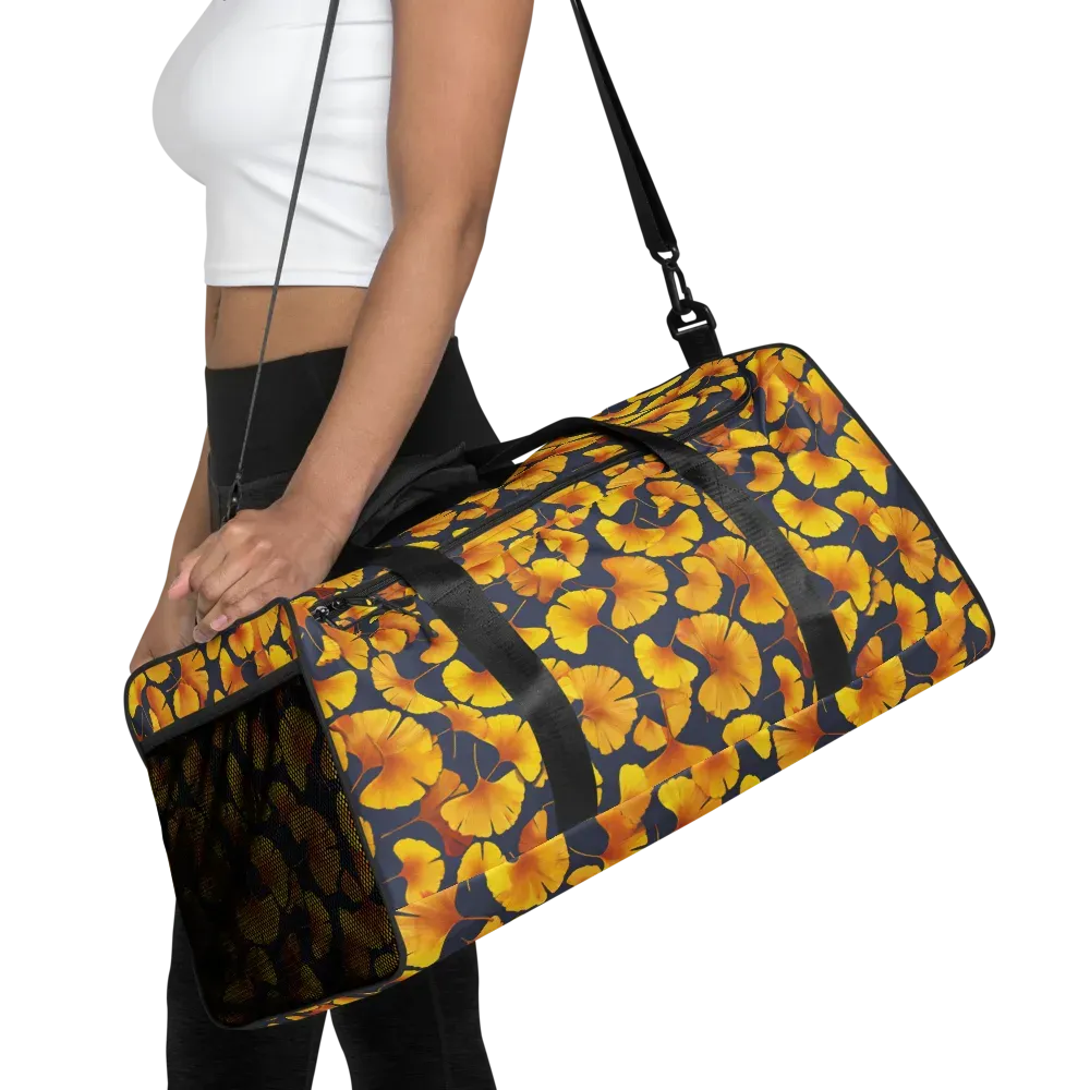 Ginkgo Afterglow on Duffle Bag — Front