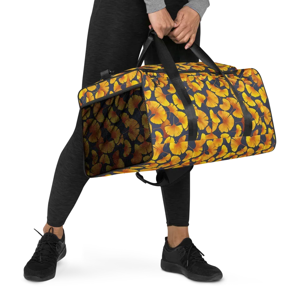 Ginkgo Afterglow on Duffle Bag — Right Front