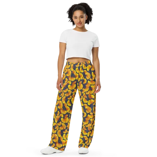 Ginkgo Afterglow on a Wide-Leg Pants