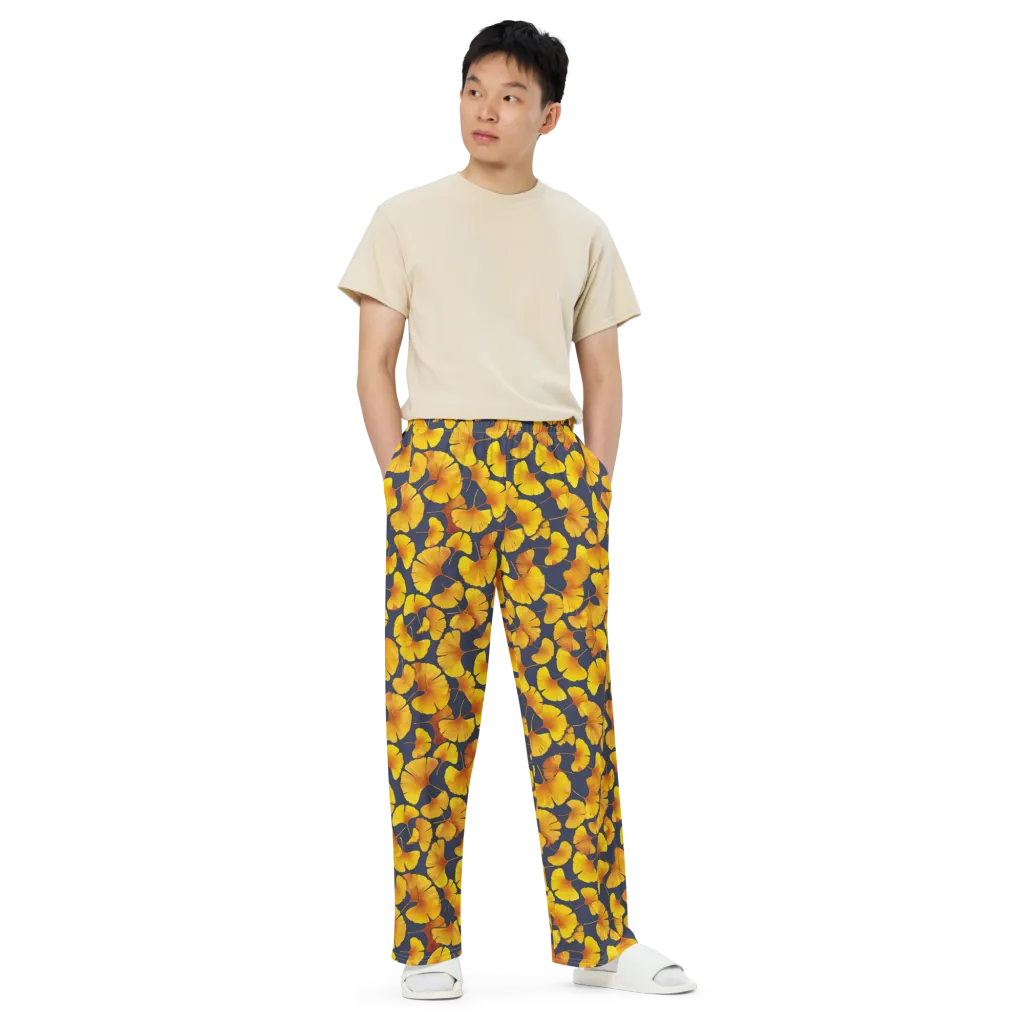 Ginkgo Afterglow on Wide-Leg Pants — Front