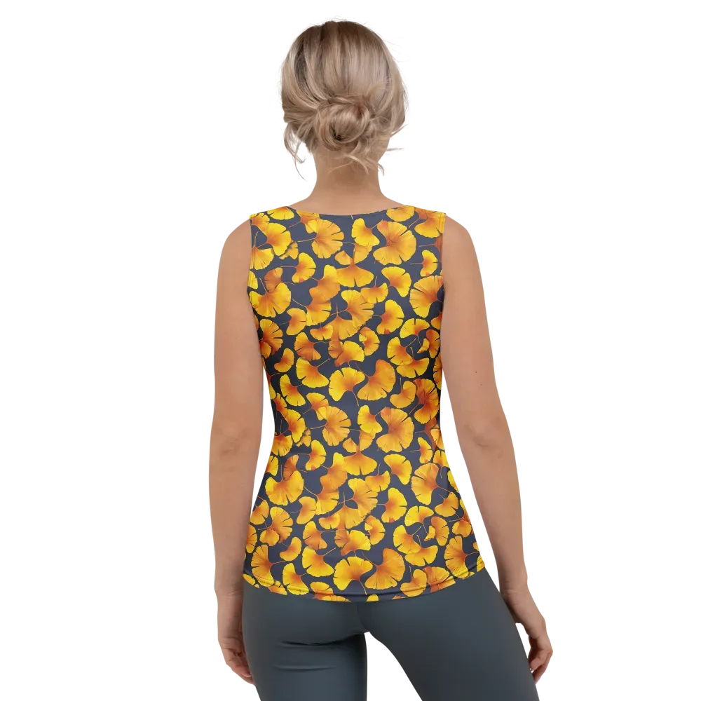 Ginkgo Afterglow on Women's Tank Top — Back