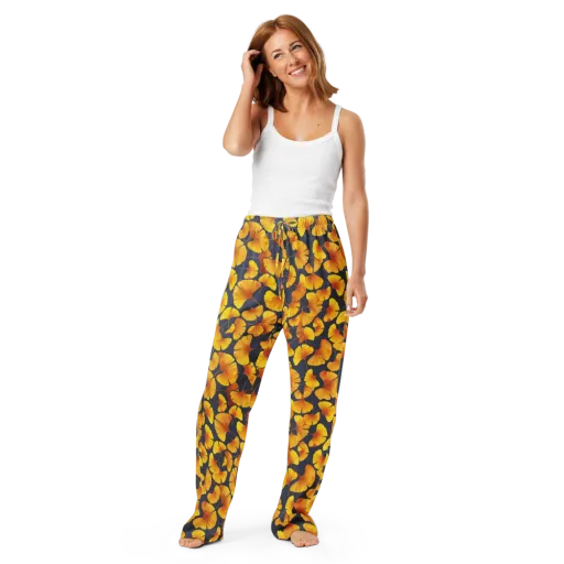 Ginkgo Afterglow on a Women's Pajama Pants