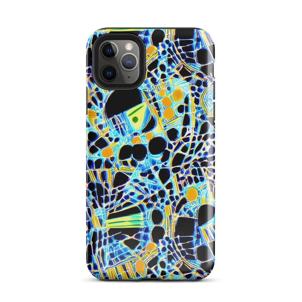 Blue Static on Tough Case for iPhone® — Front