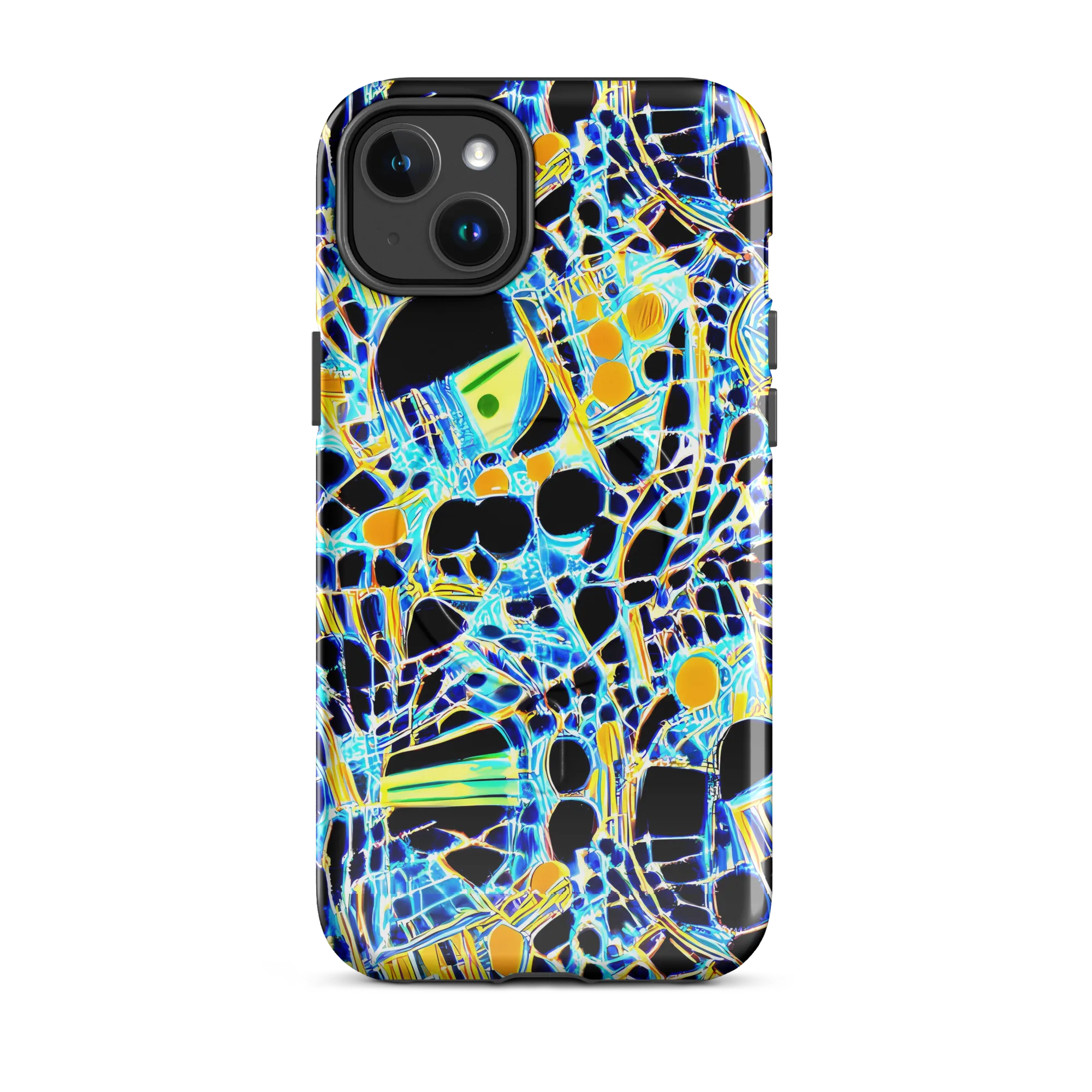 Blue Static on MagSafe Tough Case for iPhone® — Front