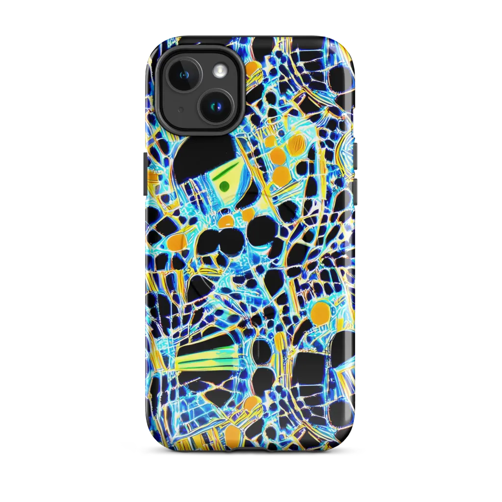Blue Static on MagSafe Tough Case for iPhone® — Front