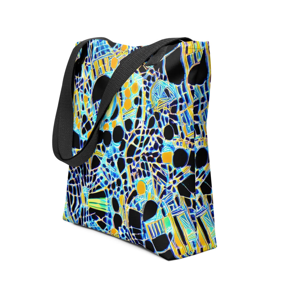 Blue Static on Tote Bag — Front