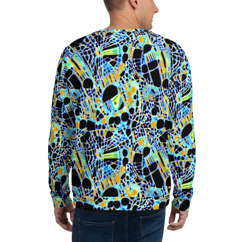 Blue Static on Sweatshirt — Back
