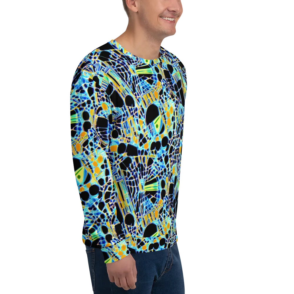 Blue Static on Sweatshirt — Right Front