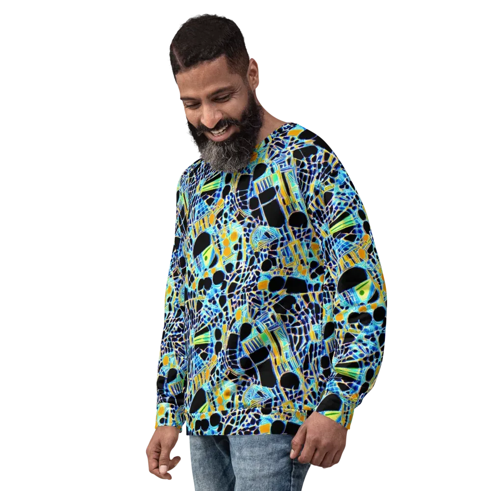Blue Static on Sweatshirt — Left Front