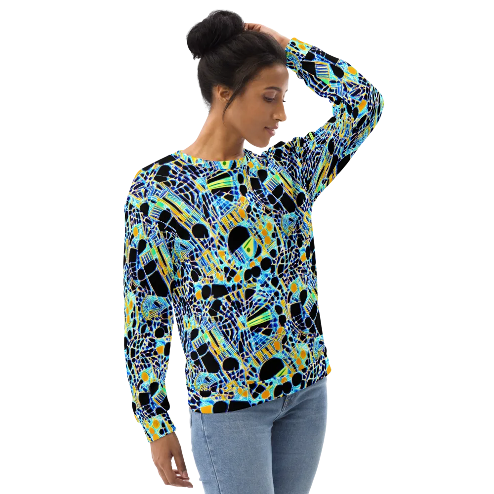 Blue Static on Sweatshirt — Right Front
