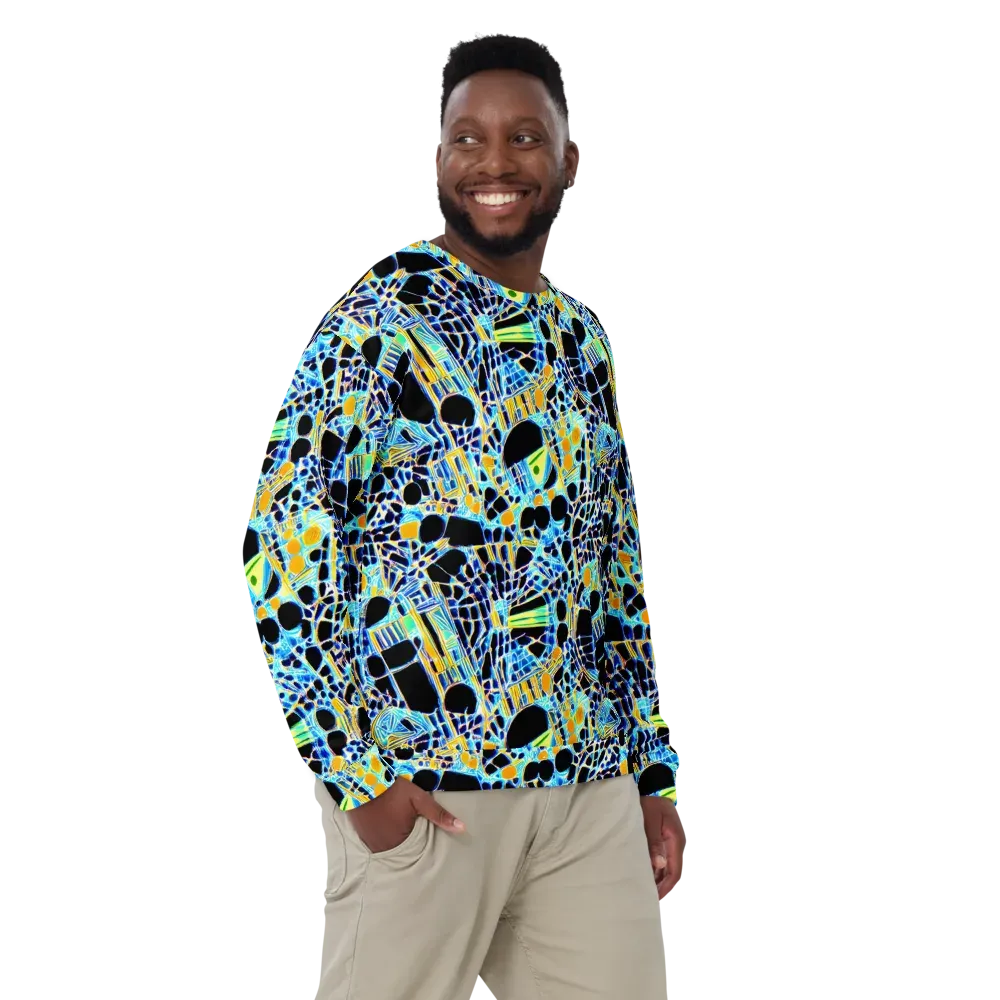 Blue Static on Sweatshirt — Front