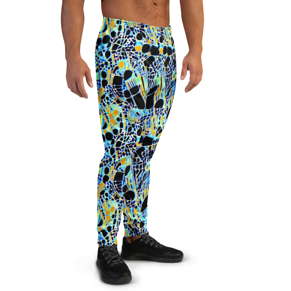 Blue Static on Men's Joggers — Right