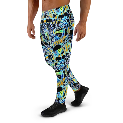 Blue Static on a Men's Joggers