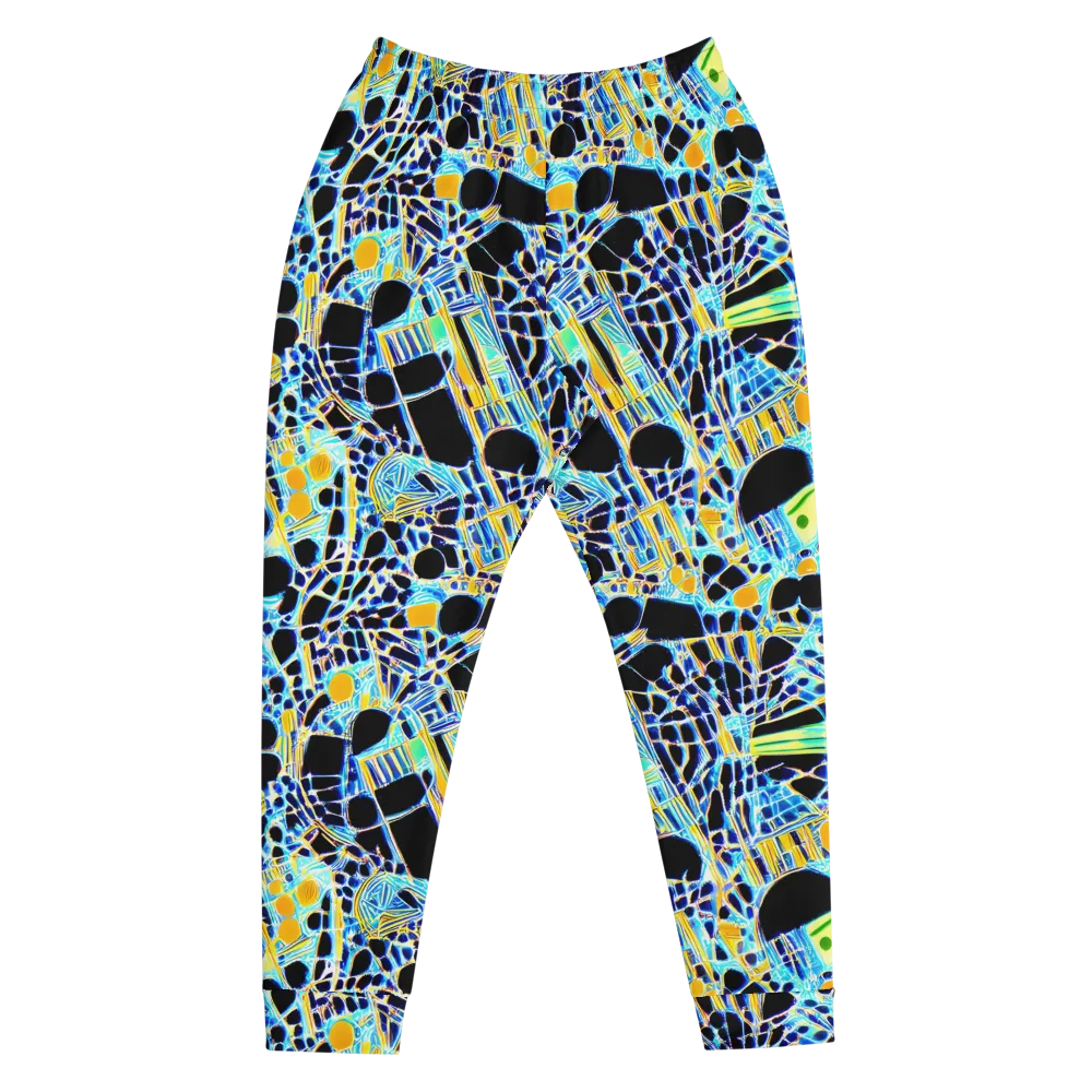 Blue Static on Men's Joggers — Front
