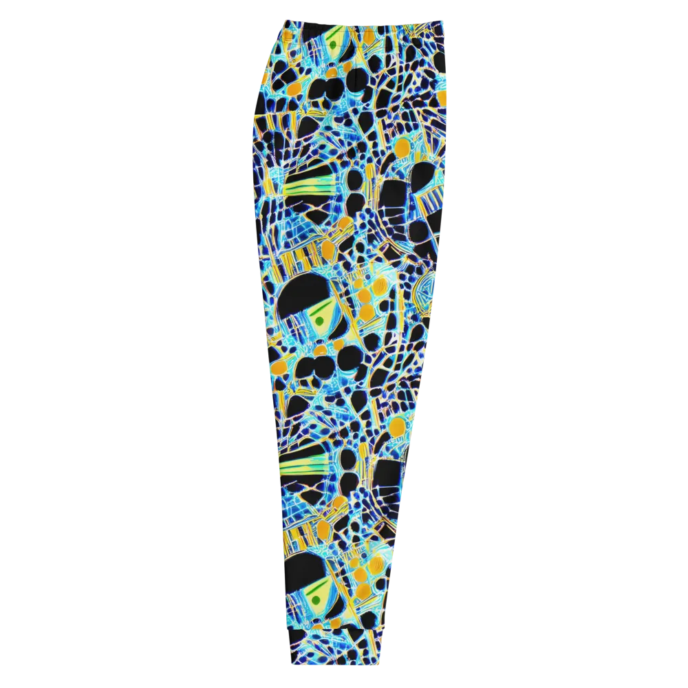 Blue Static on Men's Joggers — Right