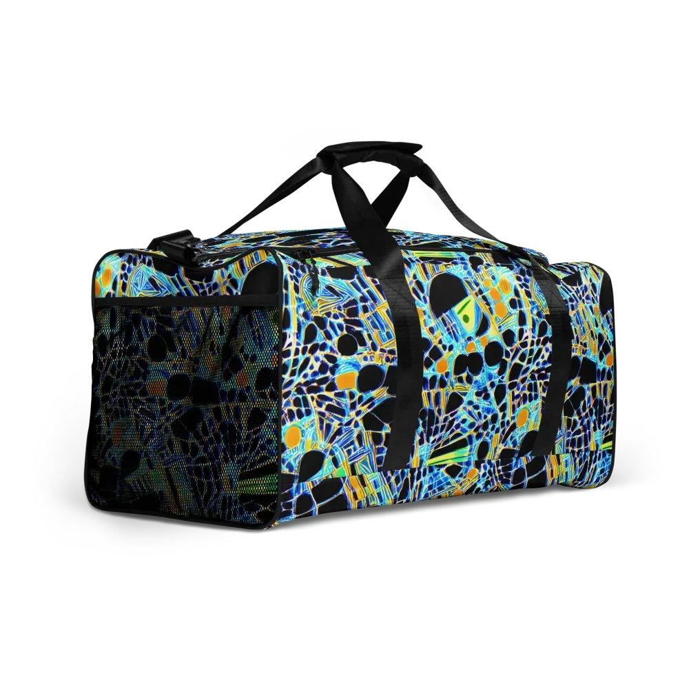 Blue Static on Duffle Bag — Right Front