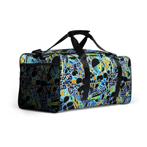 Blue Static on a Duffle Bag