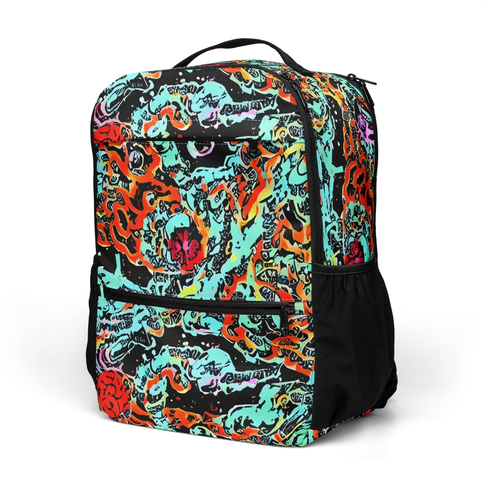 Neon Wildstyle on Utility Backpack — Left Front