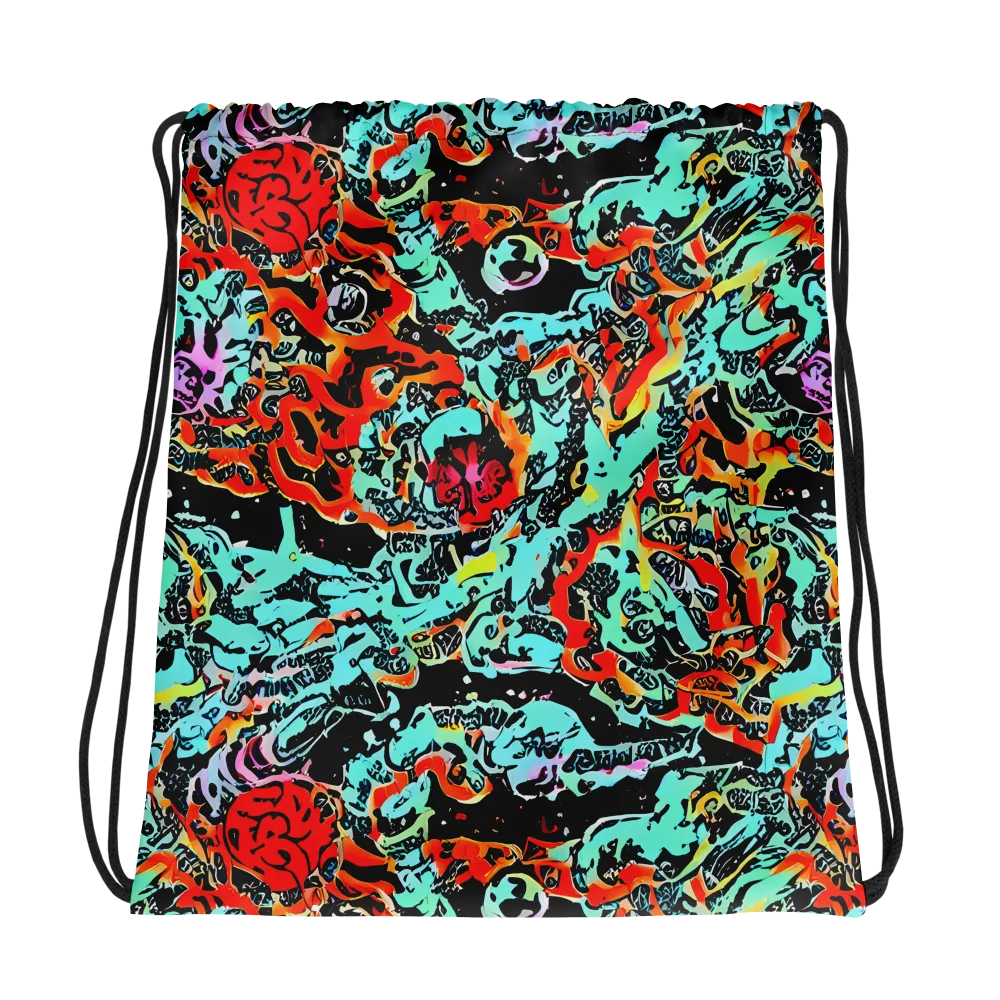 Neon Wildstyle on Drawstring Bag — Photo