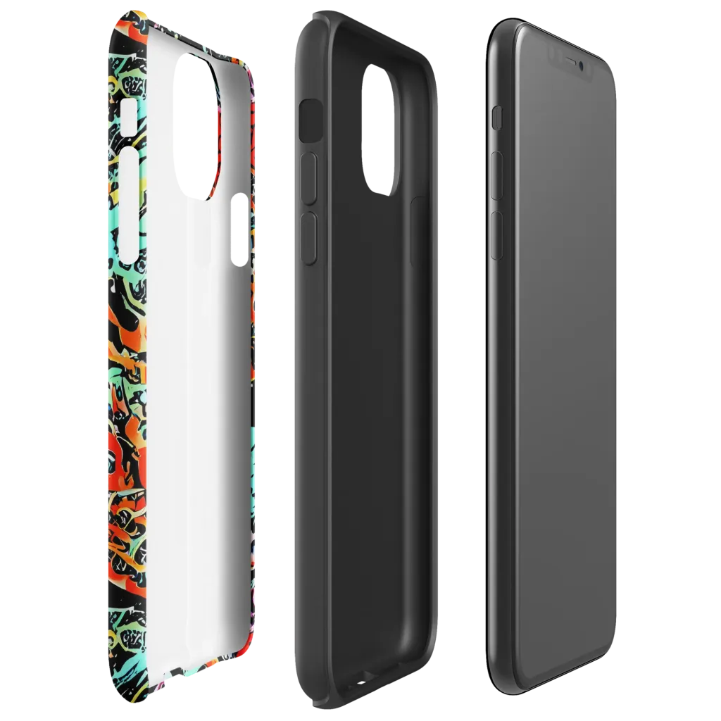 Neon Wildstyle on Tough Case for iPhone® — Right