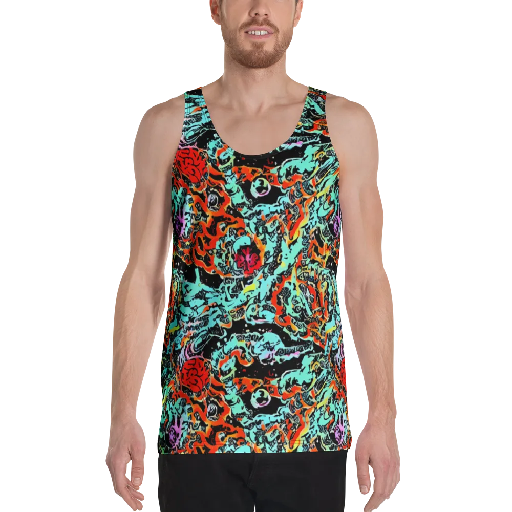 Neon Wildstyle on Men's Tank Top — Front