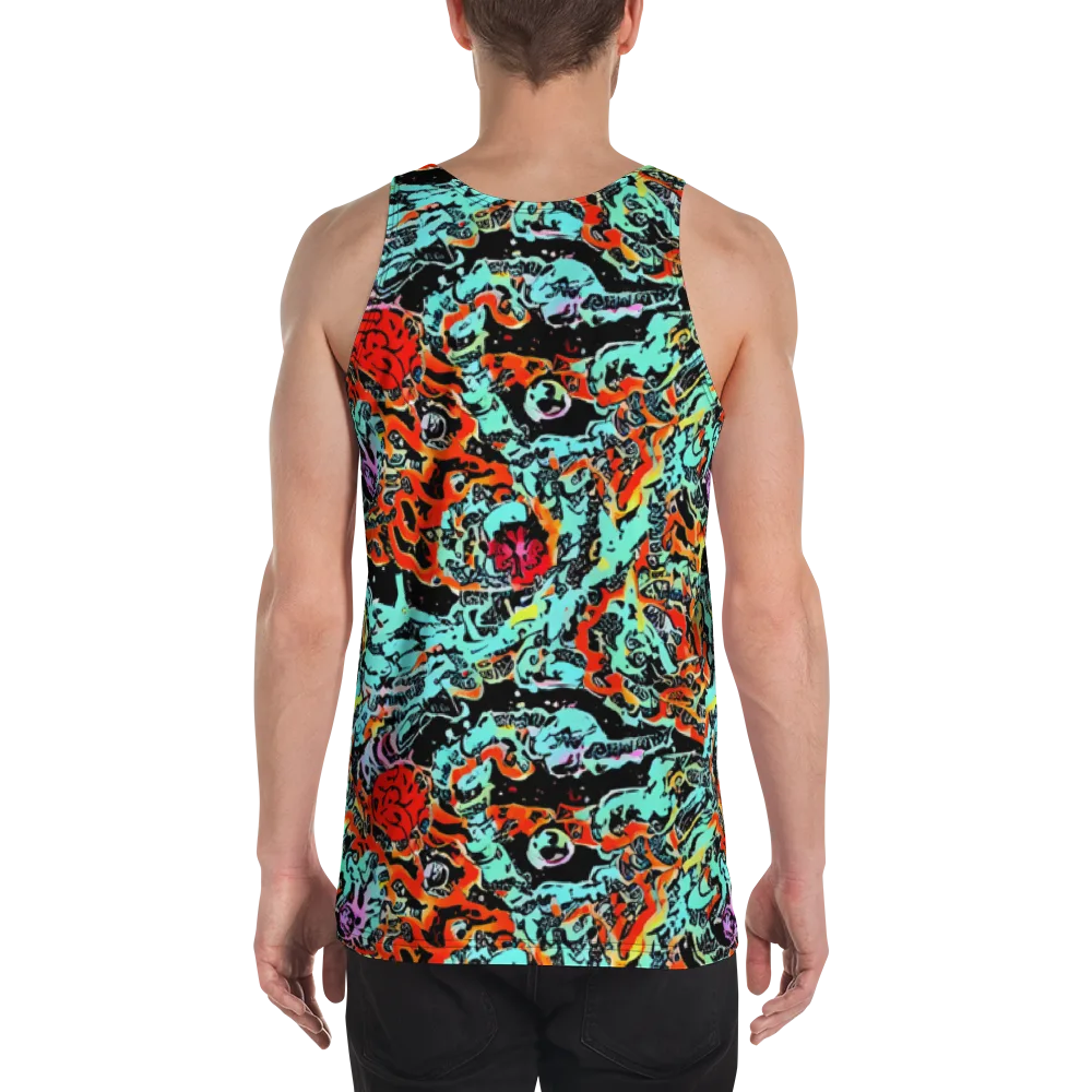 Neon Wildstyle on Men's Tank Top — Back