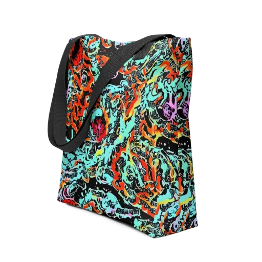 Neon Wildstyle on a Tote Bag