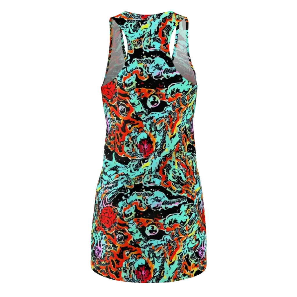 Neon Wildstyle on Racerback Dress — Back