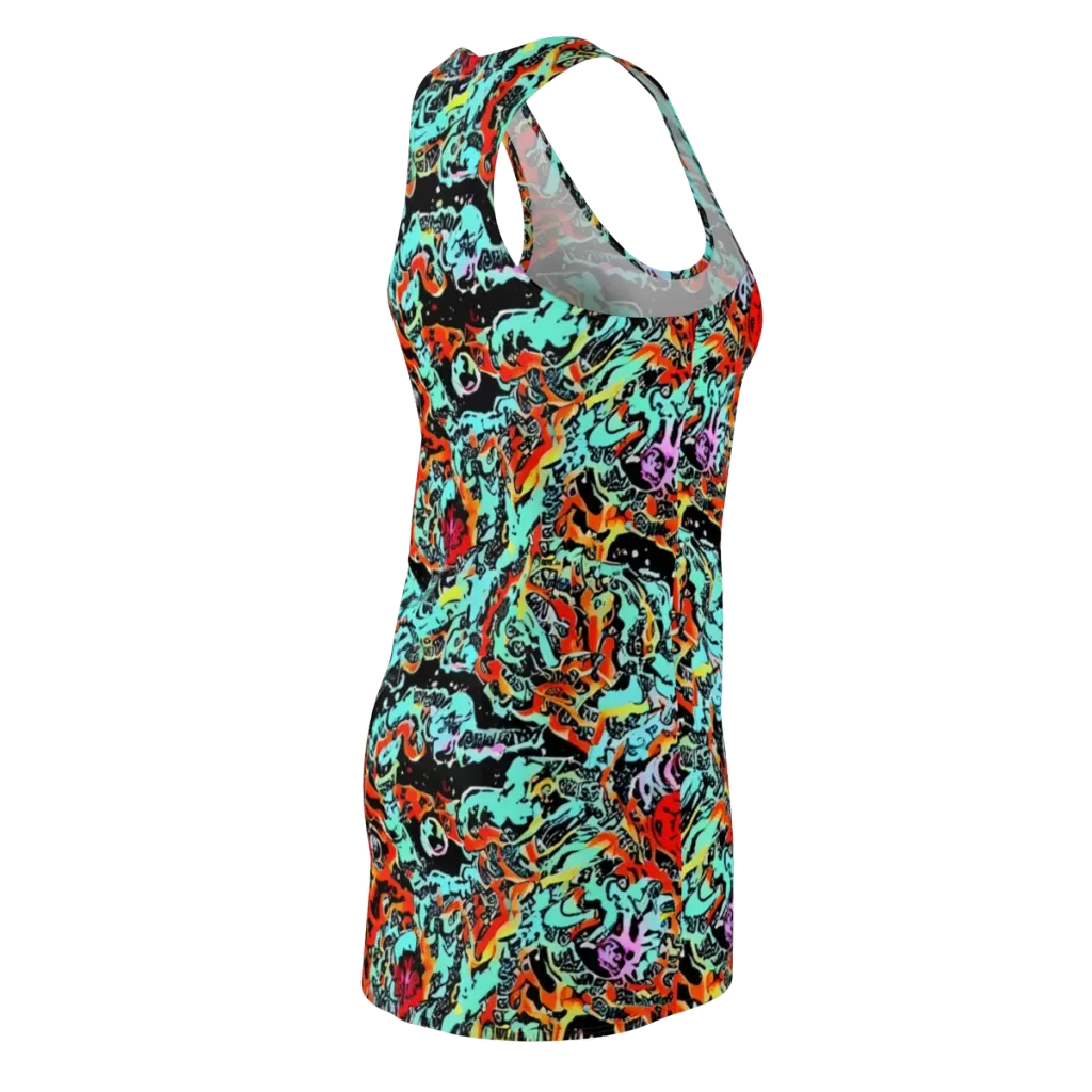 Neon Wildstyle on Racerback Dress — Back Side