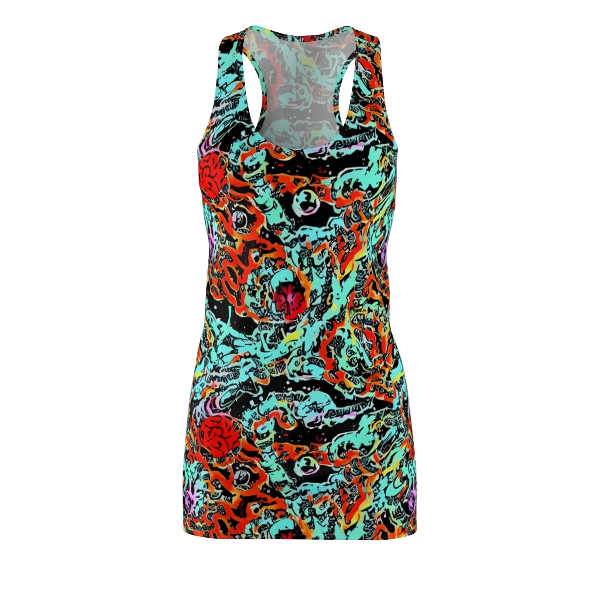 Neon Wildstyle on Racerback Dress — Front
