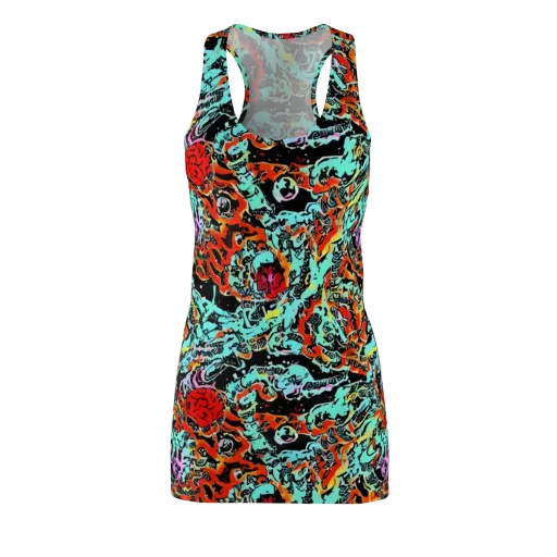 Neon Wildstyle on a Racerback Dress