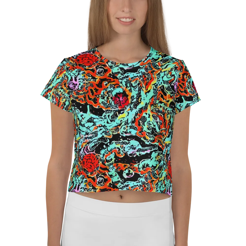 Neon Wildstyle on Crop Tee — Front