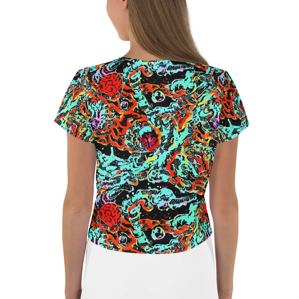 Neon Wildstyle on Crop Tee — Back