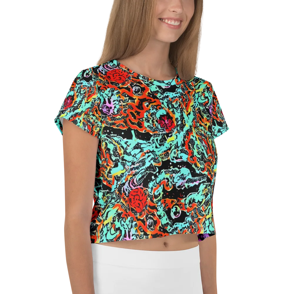 Neon Wildstyle on Crop Tee — Right