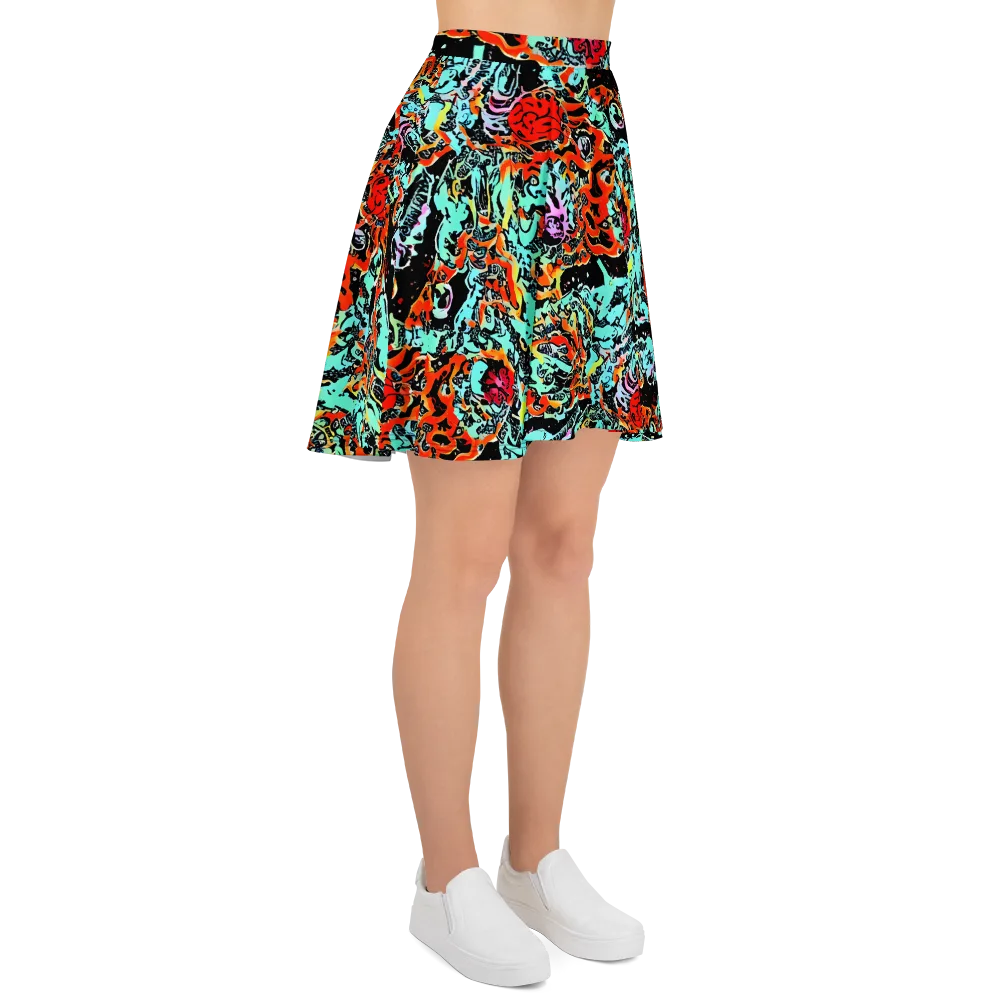 Neon Wildstyle on Skater Skirt — Right