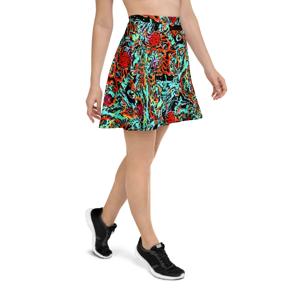 Neon Wildstyle on Skater Skirt — Right