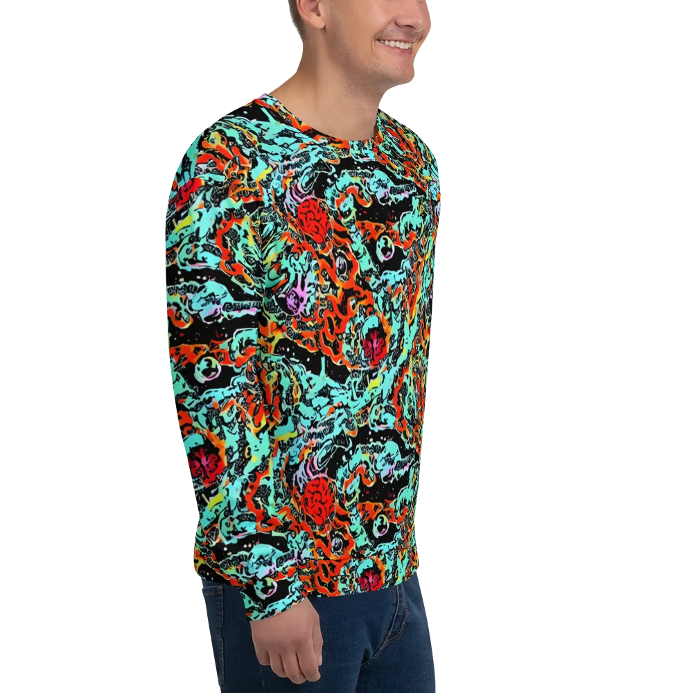 Neon Wildstyle on Sweatshirt — Right Front