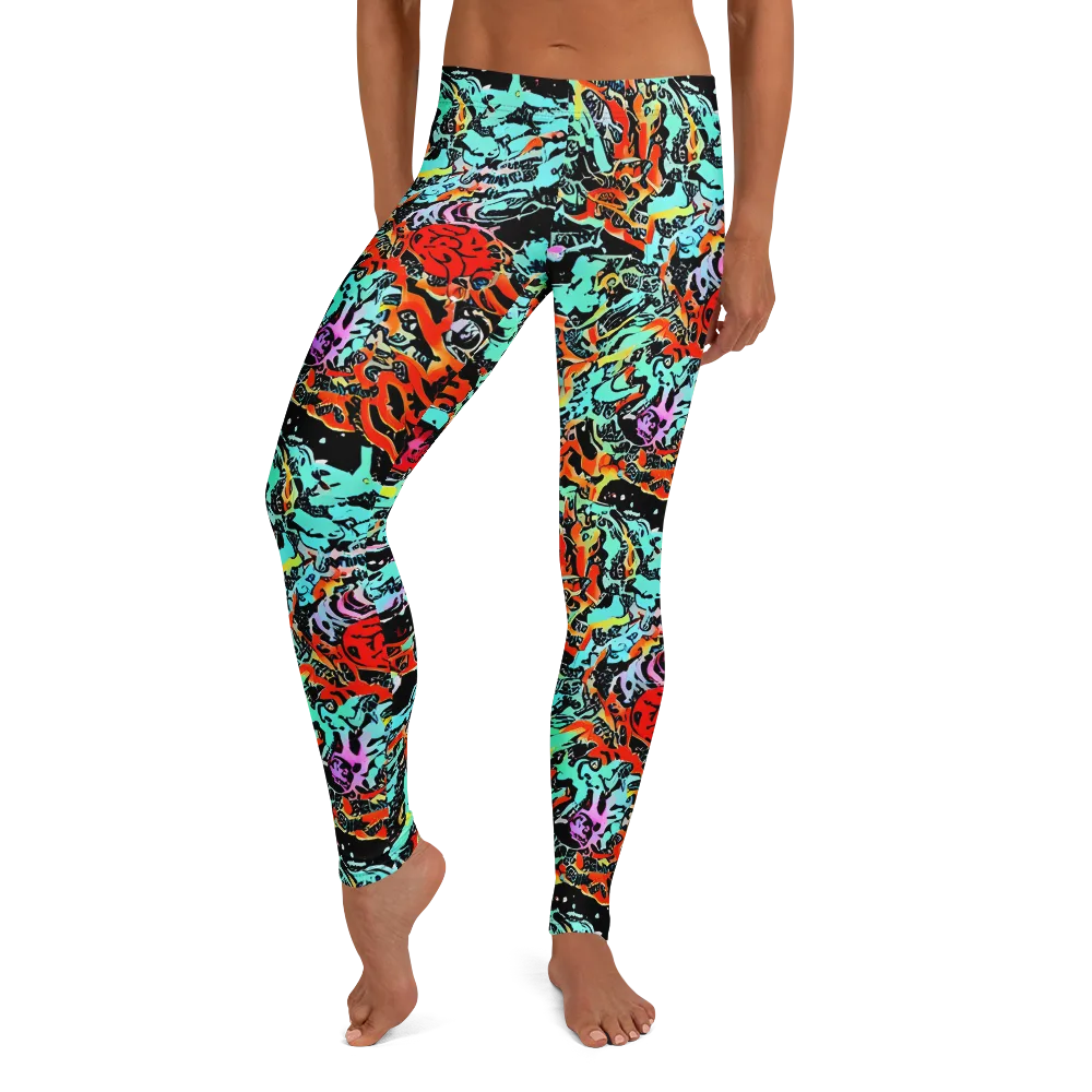 Neon Wildstyle on Leggings — Front