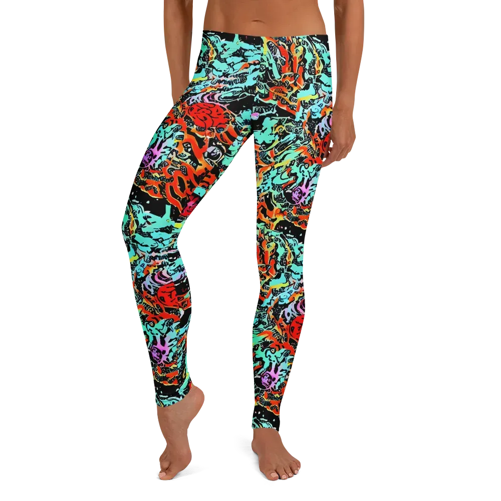 Neon Wildstyle on Leggings — Front